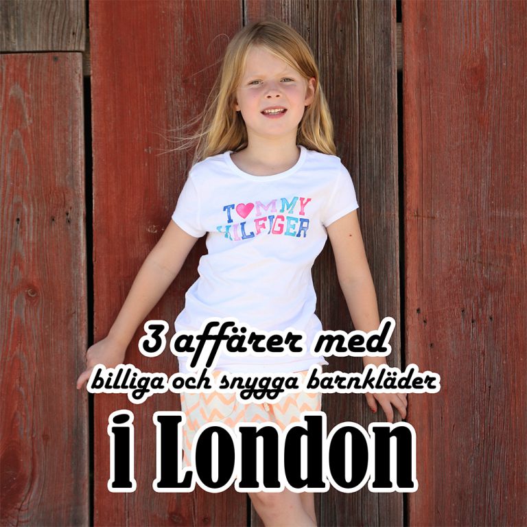 3 affärer med billiga och snygga barnkläder i London